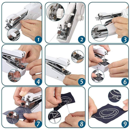 Electric Handy Stitch Mini Hand Sewing Machine Stapler Style Mini Machine